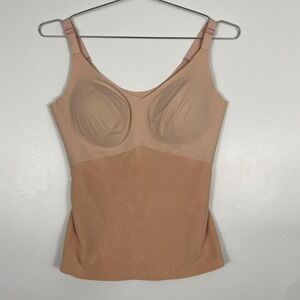 Honeylove Shapewear Tank Top Womens Large Beige LiftWear Adjustable Straps Cami